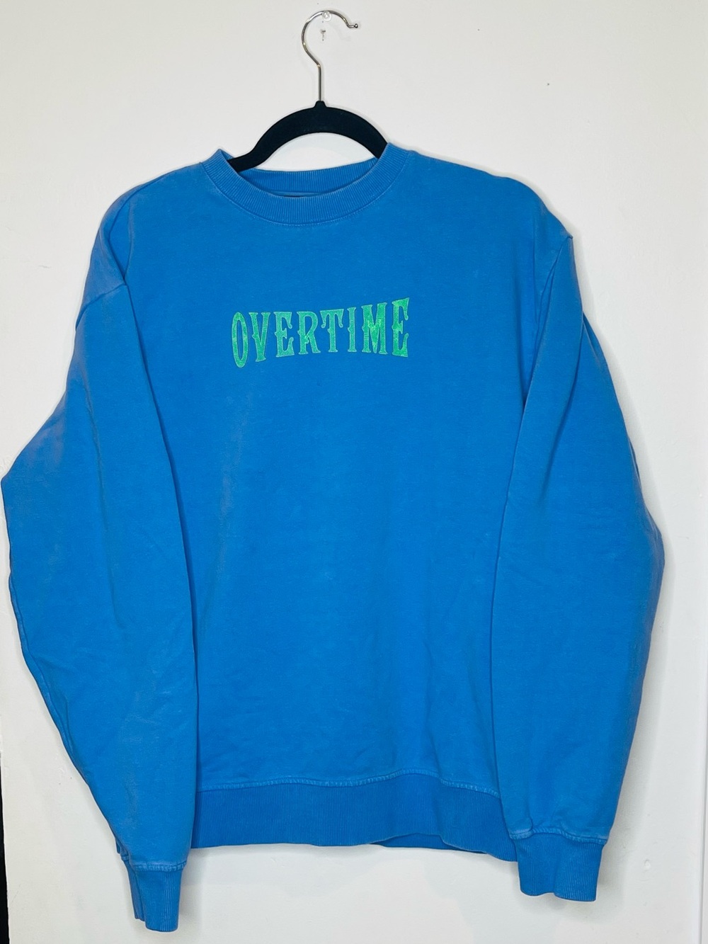 Overtime Crewneck Sweatshirt in Bright Blue - Men